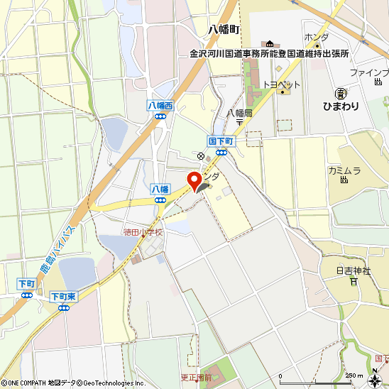 (有)ブリヂストンサービスセンター七尾付近の地図